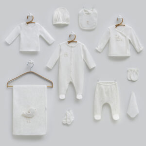 10'lu Yeni Doğan Set Happy Spring Ekru